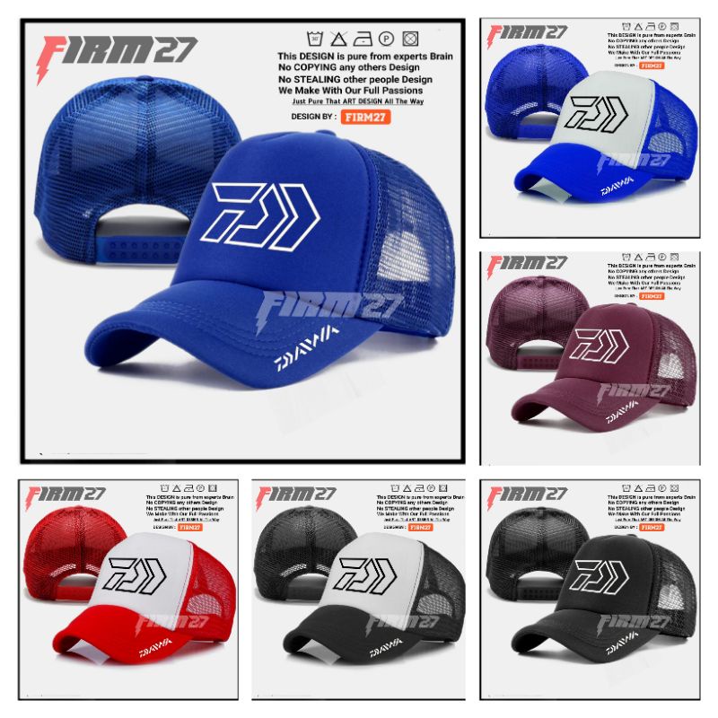 Topi Daiwa Fishing Trucker Jaring - Topi Mancing Daiwa