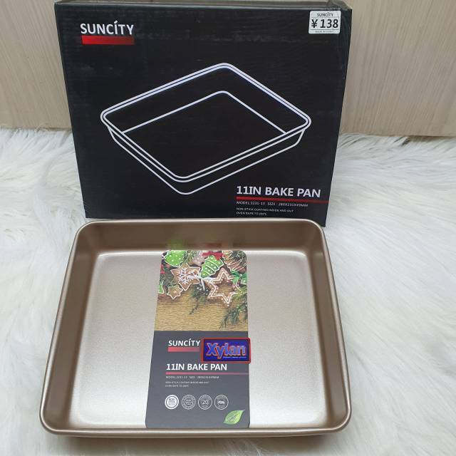 loyang suncity baking pan 11&quot; loyang bolu gulung bake pan 28x23x5 cm