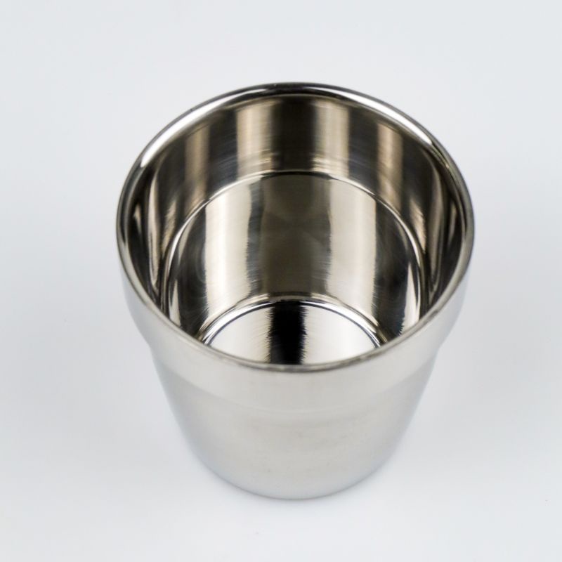 One Two Cups Gelas Bir Stainless Steel 180ML - J070 - Silver