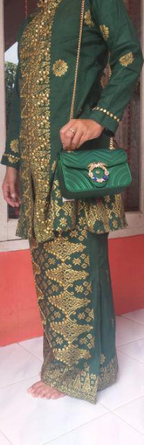 Set Batik Couple  Asanti  Mewah Terbaru Original Hijau Maroon Terbaru