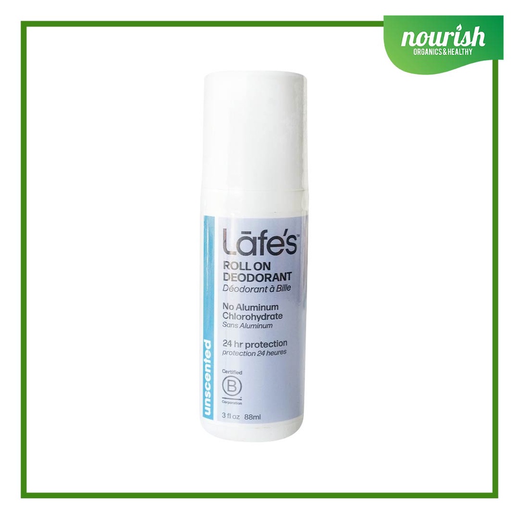 Lafes Deodorant Roll On Unscented (Fragrance Free) 88ml