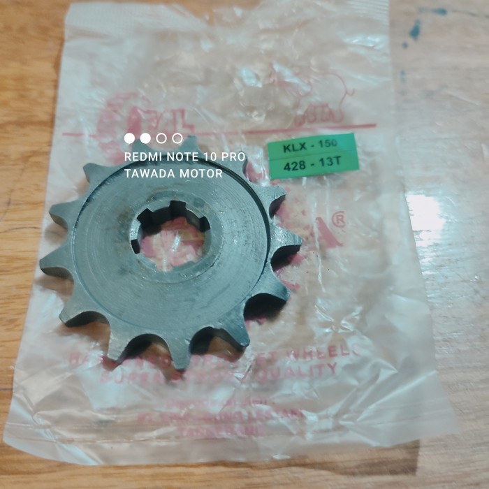 GIR GEAR DEPAN KAWASAKI KLX 150 MERK TAGUMA RACING 13T-428