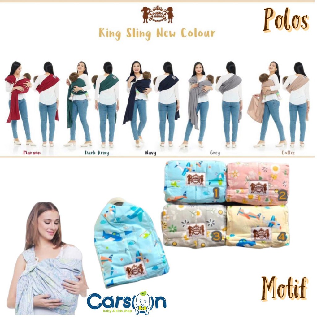 Jual Petite Mimi Gendongan Ring Sling Gendongan Bayi Petite Mimi