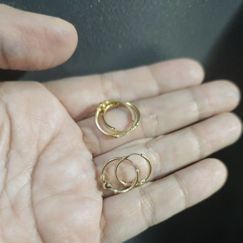 anting  emas jipsi  bulat