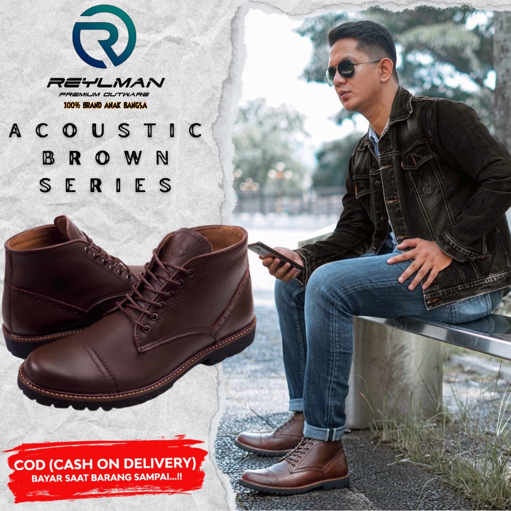 REYLMAN ACOUSTIC 03 Brown Series Sepatu Boots