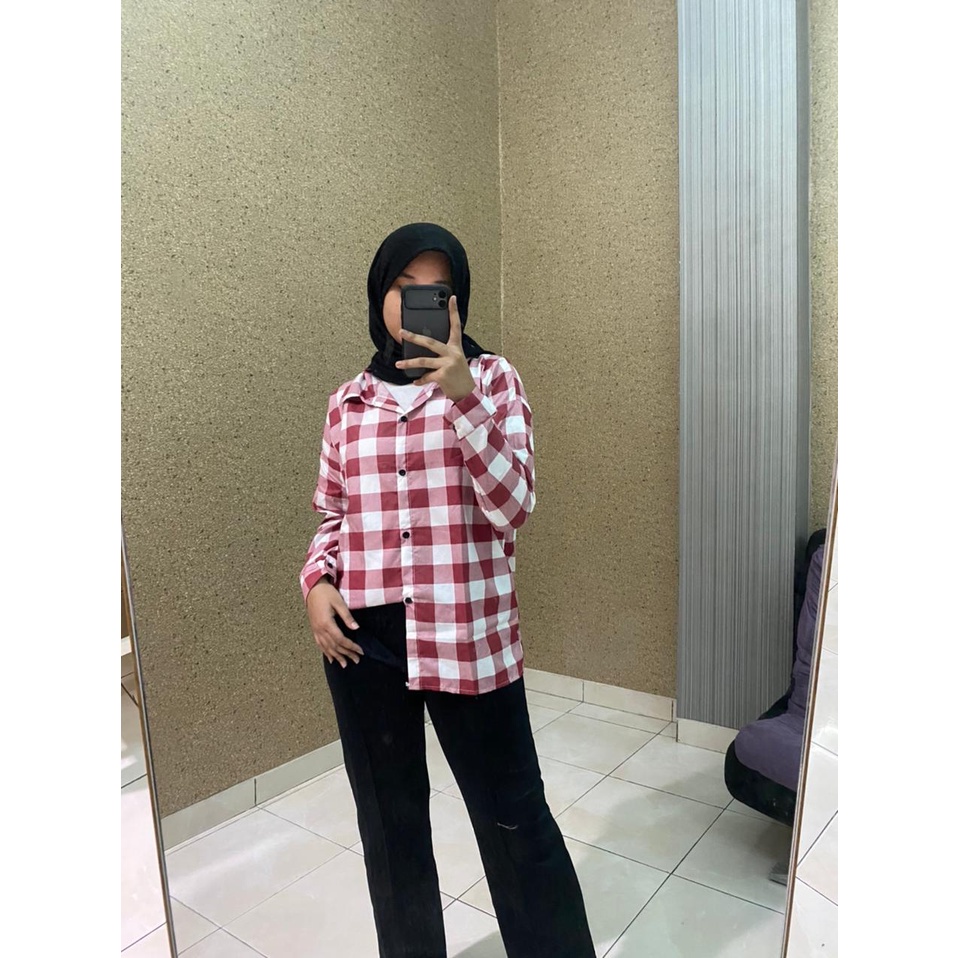 FC KEMEJA KOTAK KOTAK OVERSIZE