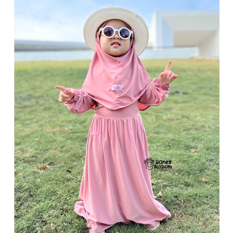 HoneyBlossom - gamis anak / gamis anak perempuan / gamis anak 2 tahun lylia series