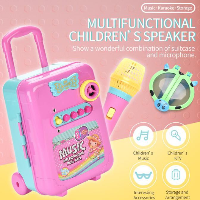 MAINAN MICROPHONE KARAOKE MUSIC BOX / MAINAN ANAK KOPER MUSIK KARAOKE