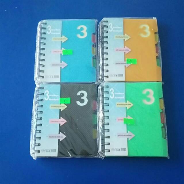 

3 Dividers notebook