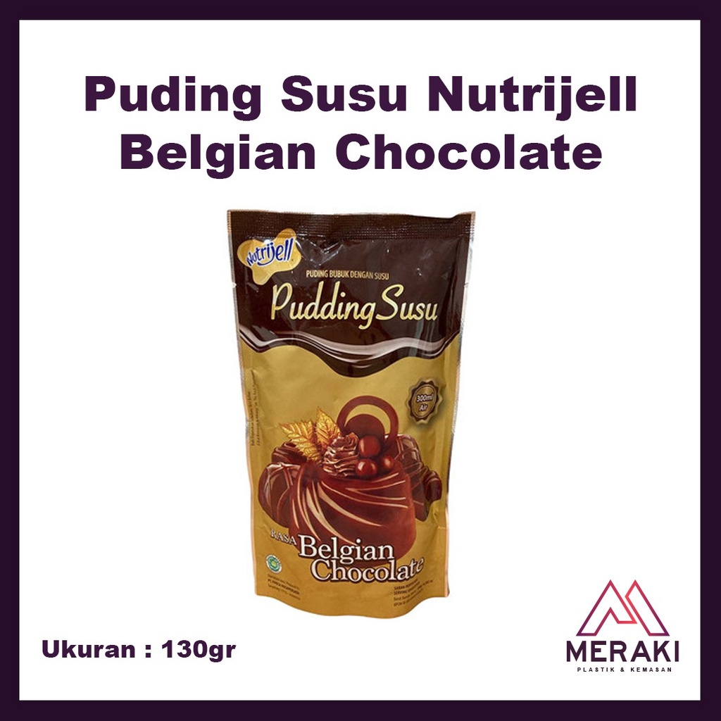 

Pudding Puding Susu Nutrijell Belgian Chocolate Coklat