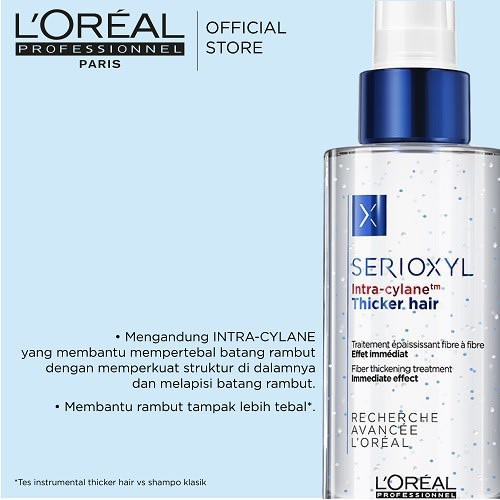 Loreal Professionnel Serioxyl Thicker Hair Serum 90ml / Penebal Rambut