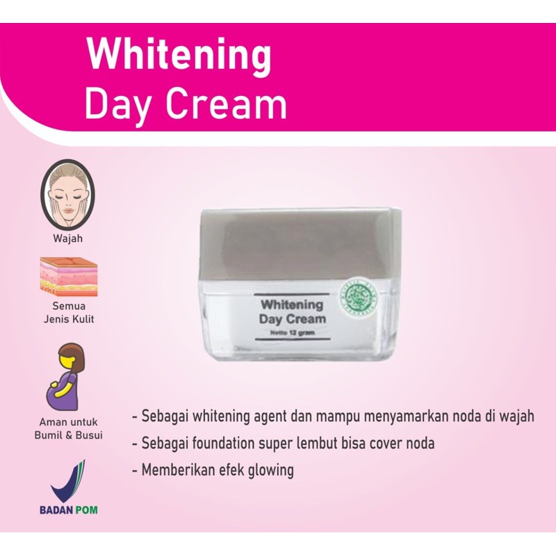 Jual Ms Glow Day Cream Whitening Original Krim Siang Memutihkan Wajah Ms Glow Samarinda