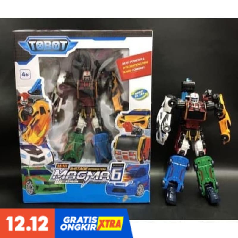 SUPER PROMO TOBOT MINI ATHLON MAGMA 6 B-STAGE INTEGRATION 6 IN 1 - KOLEKSI ANAK TERMURAH