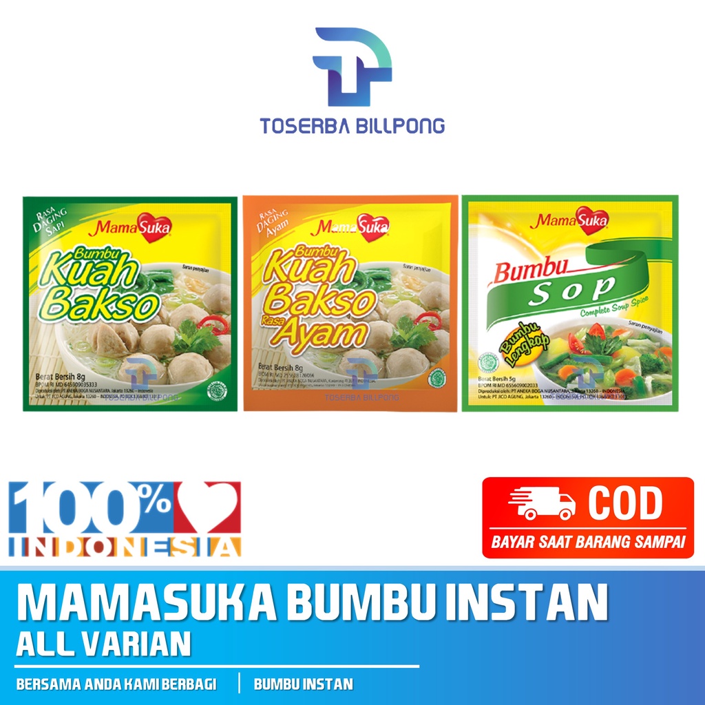 Mamasuka Bumbu Kuah Bakso Ayam Kuah Sop Toserba Billpong