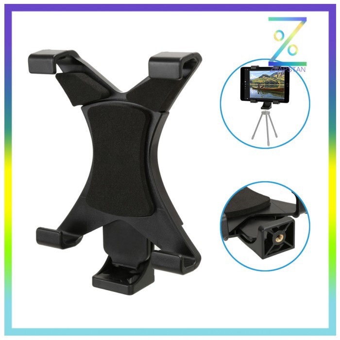 Universal Tablet Holder Mount 1/4 Screw Bracket Tripod - VTM4-ALX-1 -