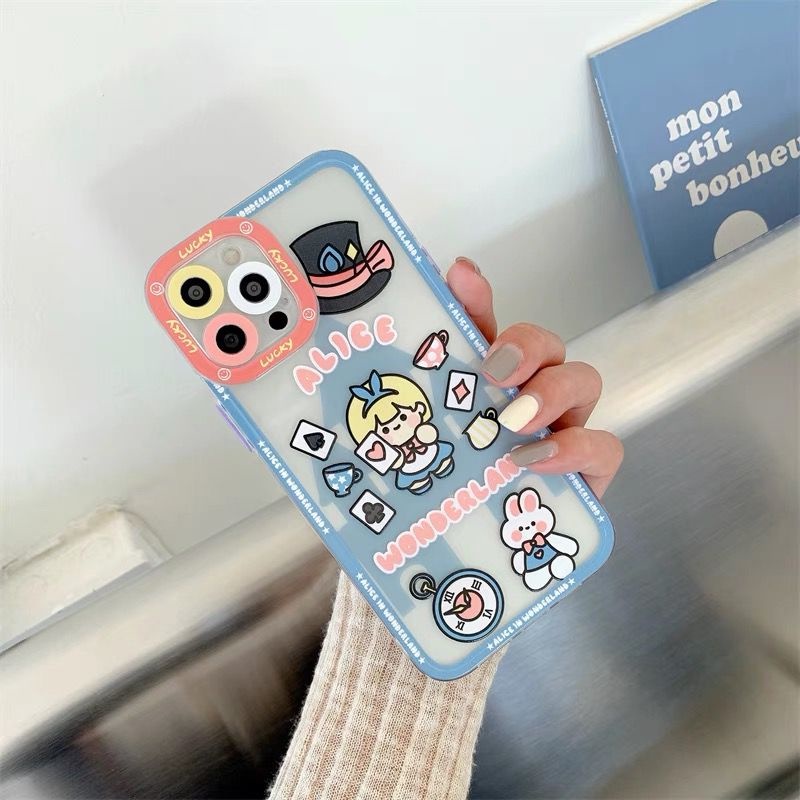 FH26 Softcase casing Alice Wonderland for Oppo A15/A15s,A33/A53,A3s/Realme 2 U1 U2 C1 A5s A12 A11k A7 A52/A72/A92,Reno 4 5 5F C11 C12 C15 C20 C21 C25 C2/A1k 5 5i 5s/C3 Narzo 20 30A V20 Y11/Y12/Y15/Y17 Y20 Y20i Y20s Y30 Y30i Y50 Y91 Y91c Y93 Y95 Vivo