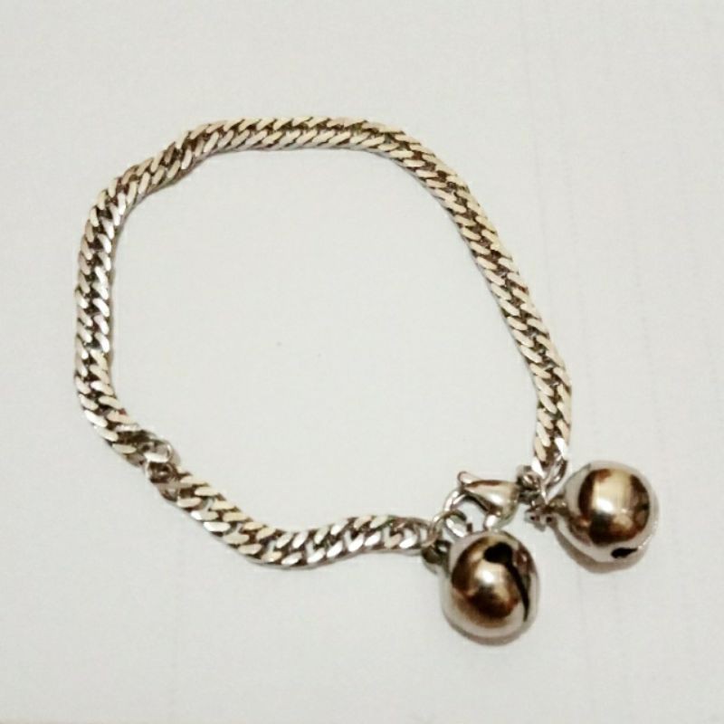 gelang kaki titanium anak 5-8 tahun stainlees steel 316L