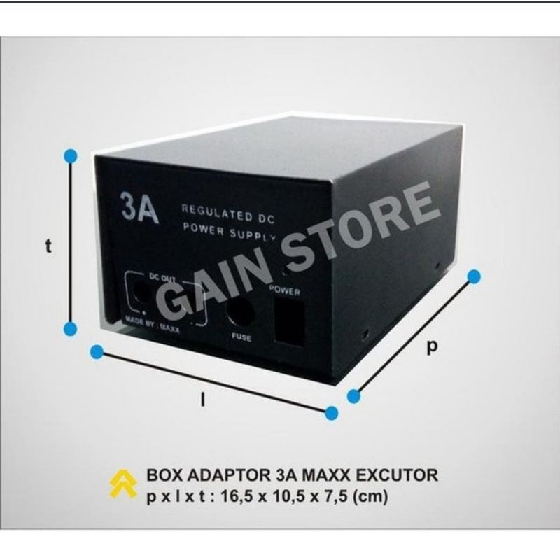 box adaptor 3A amper plat besi