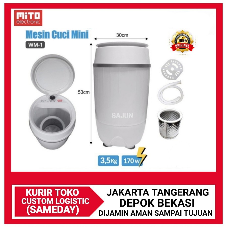 Mito WM1 - Mesin Cuci Mini Portable