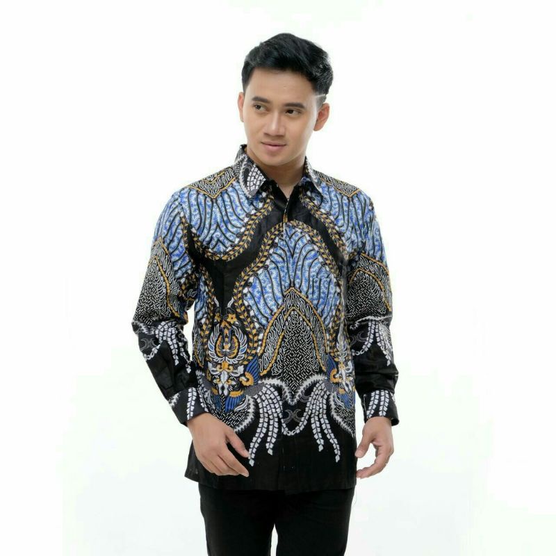 BATIK PRIA LENGAN PANJANG TERLARIS DENGAN UKURAN M L XL XXL