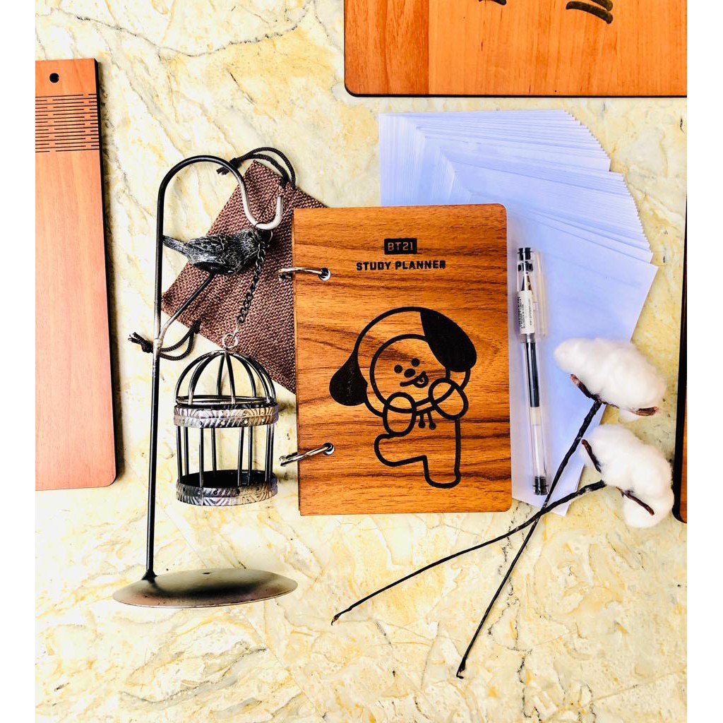 

WOODEN BOOK SIZE A6 , CUSTOM DESIGN
