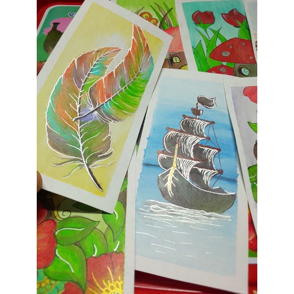 

bookmark painting/pembatas buku (request yg kamu inginkan)