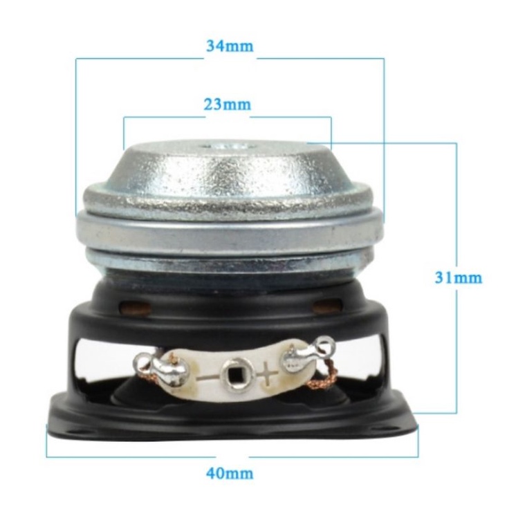 1 Pcs Speaker 1,5 inch(40mm) 4 Ohm 10w Full range