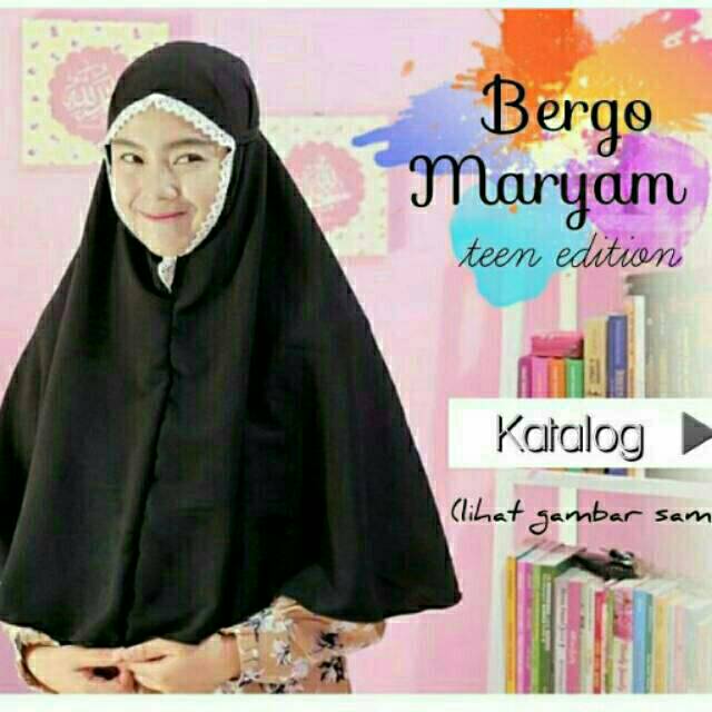 Bergo Maryam / khimar / jilbab / hijab / bergo maryam teen edition aisha alisha renda kriwil rempel