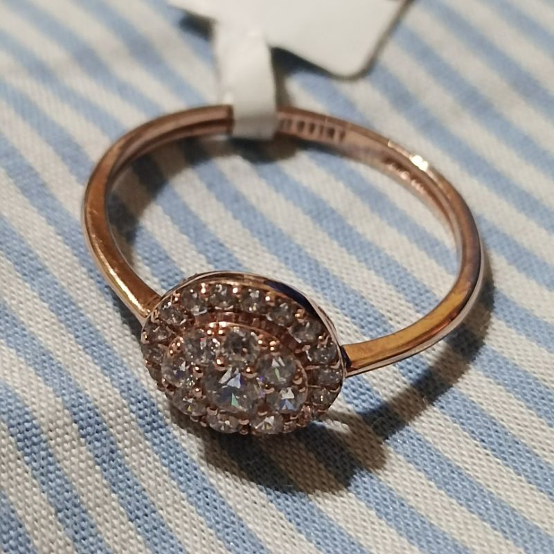 CINCIN SOLITAIRE ROSEGOLD AMERO 17K