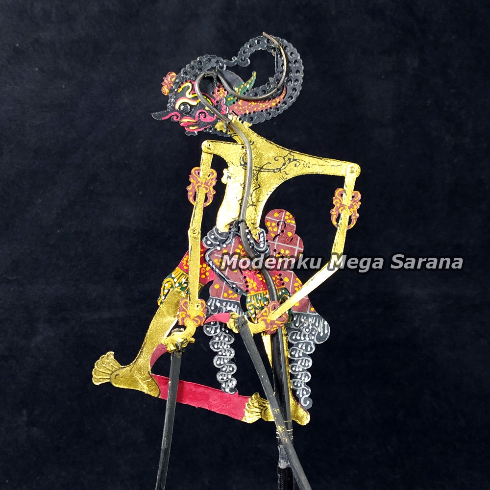 Souvenir Wayang Kulit Mini Caperan Super 20 Cm - Bima Werkudara Werkudoro