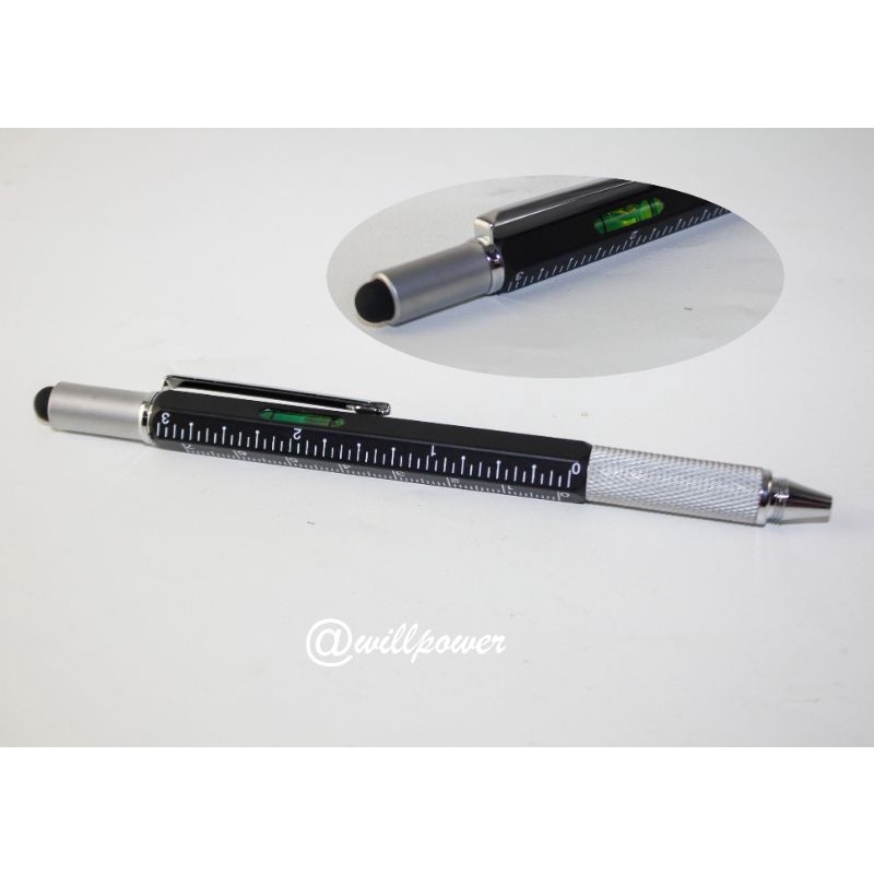 

Pulpen Multifungsi Metal Stylus - Penggaris - Level - Obeng