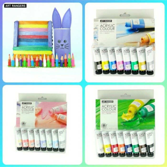 

Cat Akrilik Acrylic Series Craft Paint 8 Warna Art Rangers 22mL