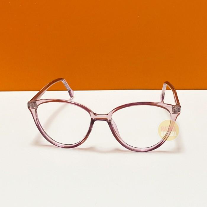 Frame Kacamata Cat Eye 608 Gratis Lensa Minus 4-5 Terbaru Frame Lentur