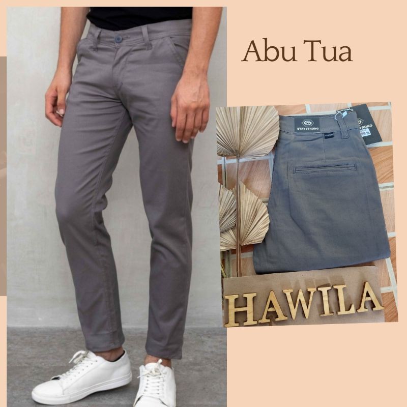 Celana Chino/Chinos Panjang Pria