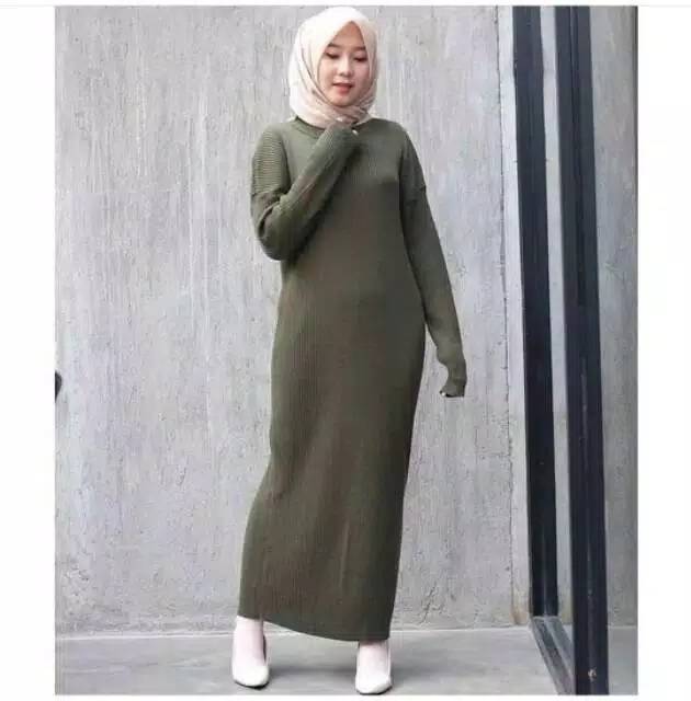 MEDARI LONG DRES / BOXY LONG DRESS  / PAKAIAN WANITA