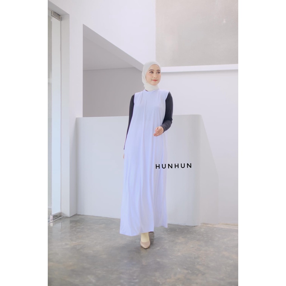 Inner Dress Inner INNER DRESS [SLEEVELESS] Bisa Buat Bumil | SINGLET DALEMAN GAMIS MUSLIM Inner Gamis / Daleman Gamis Hitam Polos Bahan Jersey