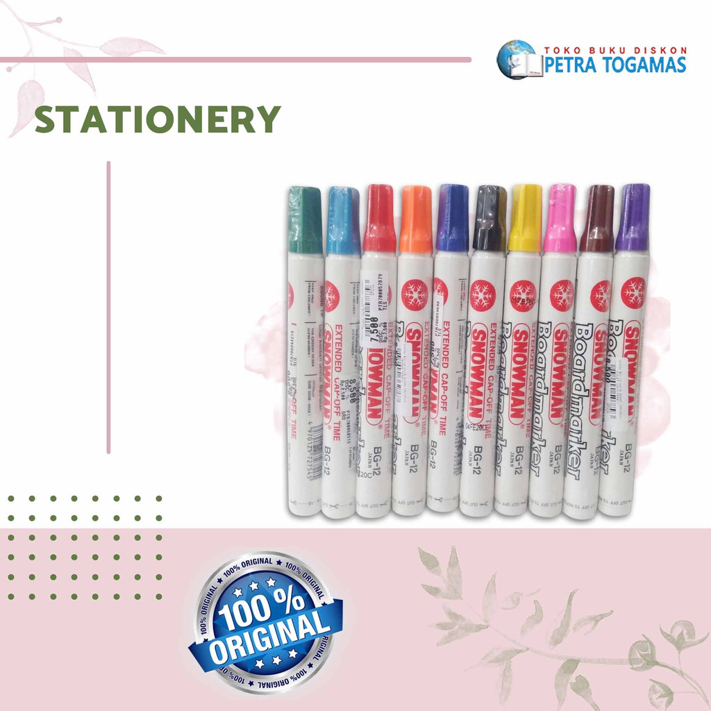 

SPIDOL BG-12 WHITE BOARD SNOWMAN/SPIDOL PAPAN/SPIDOL WARNA PERBIJI