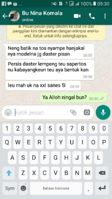 Ms Gamis Batik Sriwedari Maxi Super Jumbo Xxxxl Ld 128cm Bumil/busui Katun Sogan