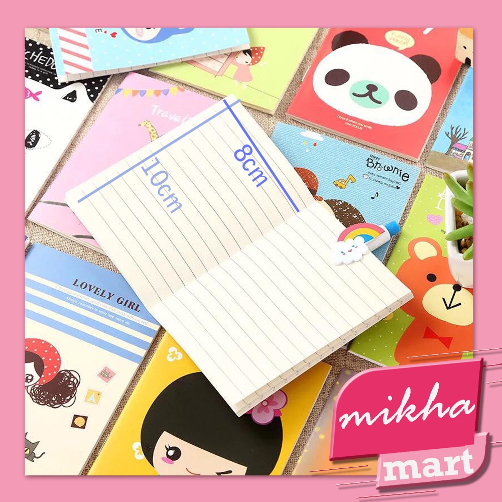 Buku Tulis / NoteBook MINI Notes Imut Lucu - MIKHAMART