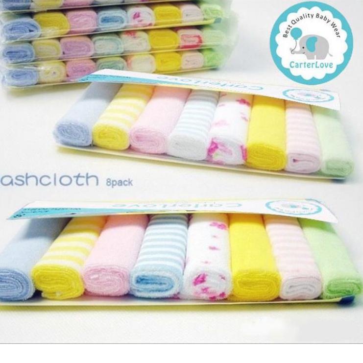 Garansi Terpercaya Baby grow saputangan handuk isi 8
