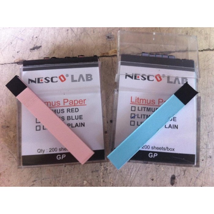 KERTAS LAKMUS LITMUS NESCO LAKMUS LITMUS PAPER NESCO BIRU MERAH