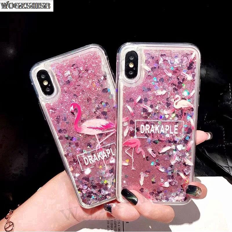 Flamingo Liquid Case OPPO A37 A59 A39 A71 A57 F1S A7 A5S A5 A9 2020 A12