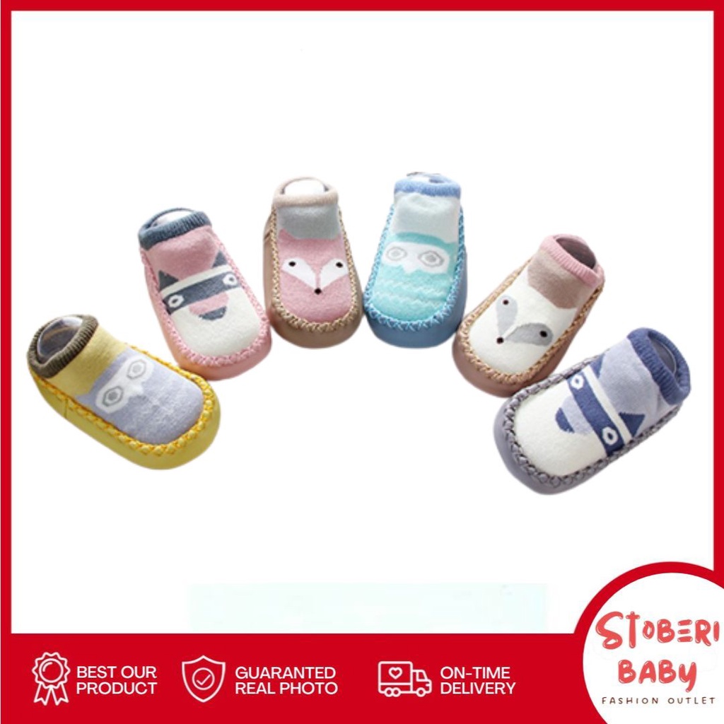PUNCAK 3.3 stoberi baby -  MONSTER INC KAOS KAKI BAYI ANTI SLIP MOTIF LUCU
