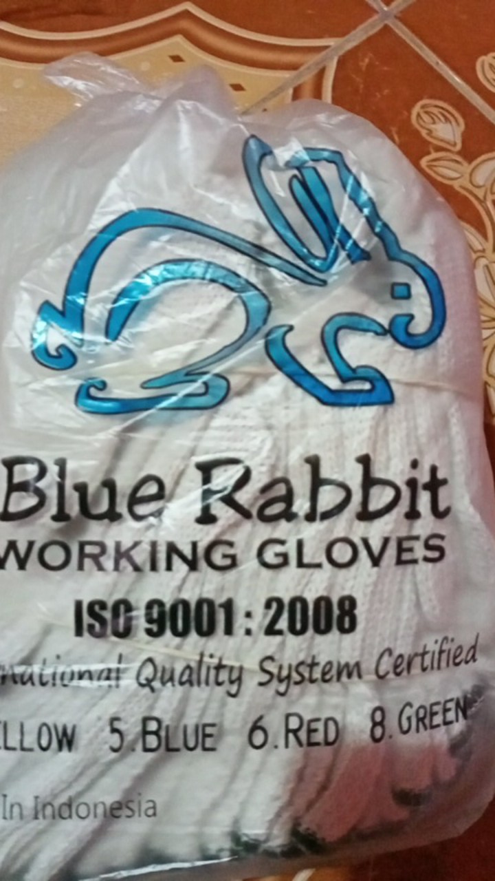 Working Gloves 8b Green - Sarung Tangan Kerja Industri Benang 8 Hijau