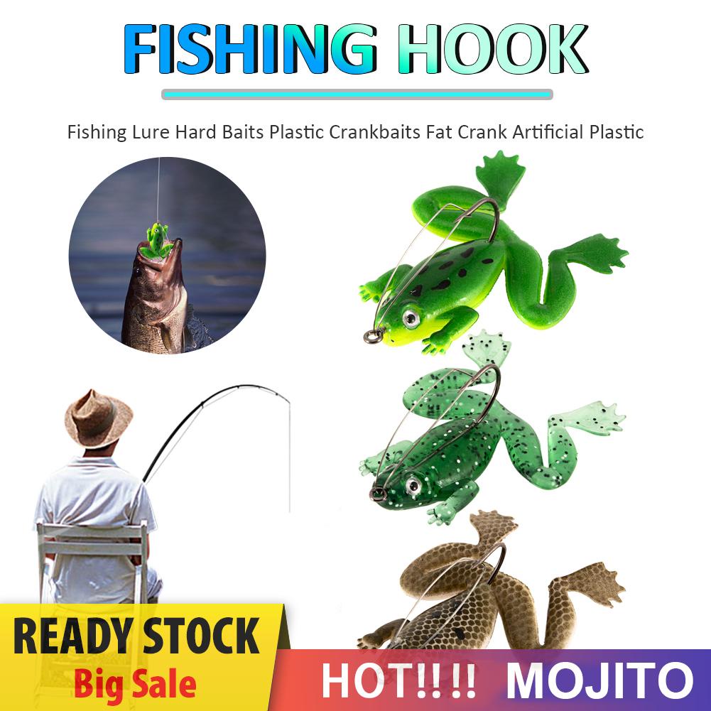 Umpan Pancing Soft Bait Bentuk Katak Imitasi Panjang 5.5cm Dengan Mata Kail