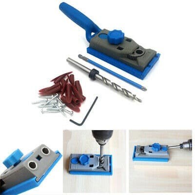 BAROKAH GAMIS pocket hole jig dowel  drill guide mata bor sekrup doweling kayu craft