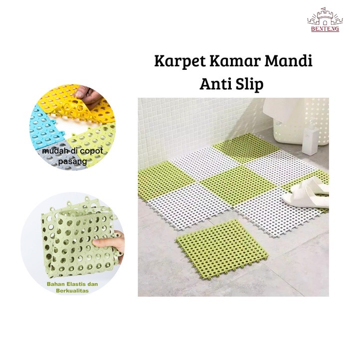 KAS2 - Karpet Kamar Mandi Anti Slip Keset Anti Licin Dapur Tebal