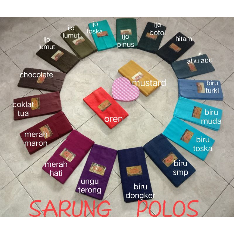Sarung Goyor Polos Wanita/sarung seragam/sarung polos murah/sarung indonesia/sarung internasional