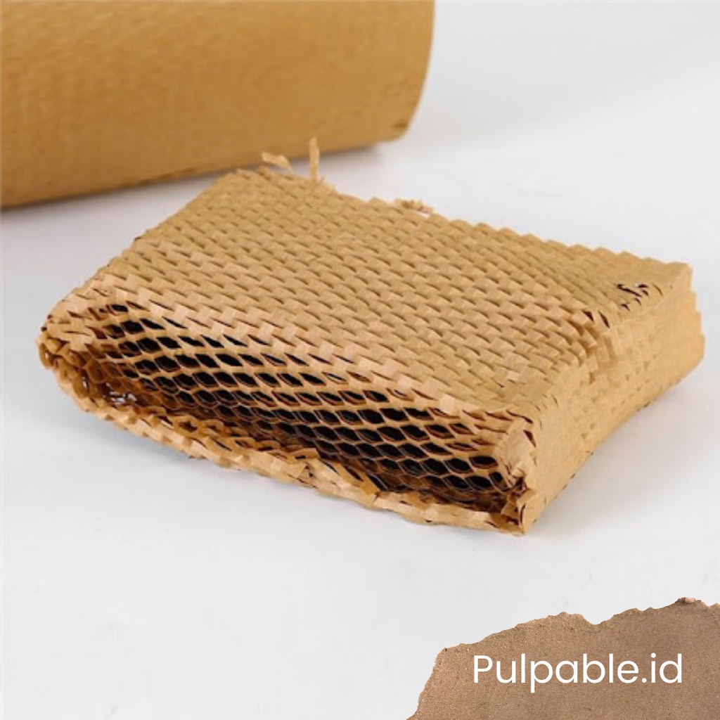 

Pulpable Honeycomb Paper Wrap 50M - Eco Friendly Packaging Bubble Wrap 50 meter