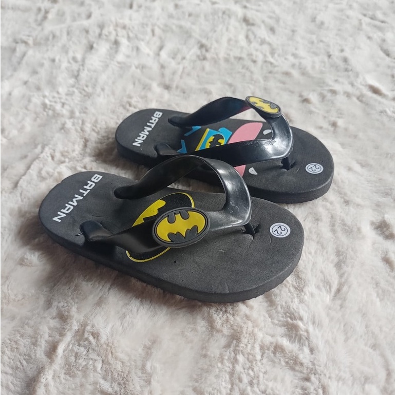 Sandal jepit anak BATMAN